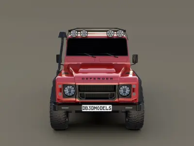 Land Rover Defender 110 Custom v2 3D model