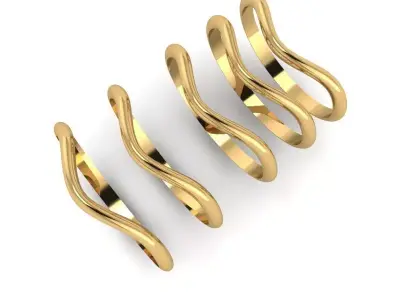 Gold Ring Jewelry  Ring stl 3dm 3dprintmodel 3D print model