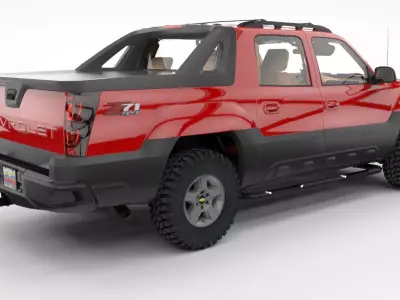 CHEVROLET AVALANCHE 2002  Low-poly 3D model