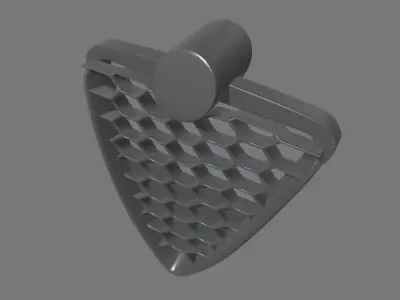 Front Grill Alfa Romeo Giulietta Low-poly 3D model