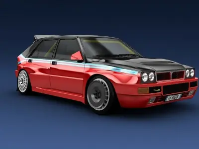 Lancia Delta evo 3D model