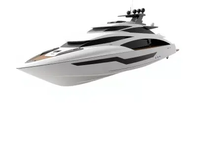 Sleek Yacht model pack Low-poly 3D model