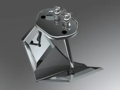 ANCHOR AND WINDLASS FOR MEGAYACHT 3D model