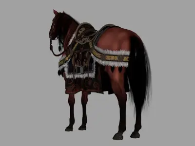 War Horse General Horse 3D model