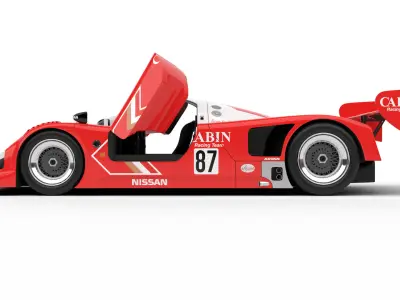 Nissan R90CK Cabin Racing 1990 HQ 3d model 3D model