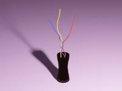 DECORATIVE GLASS VASE Free low-poly 3D model