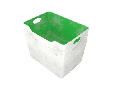 Stacked Variera Storage Box v2 003 Low-poly 3D model