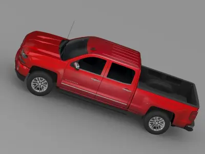 Chevrolet Silverado LTZ Z71 Crew Cab GMTK2 St Box 2016 3D model