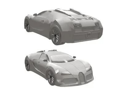 Bugatti Veyron 3D model by bekmurzayevshoxmirzo from CGTrader