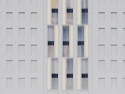 Modern building fasade 9 3D model