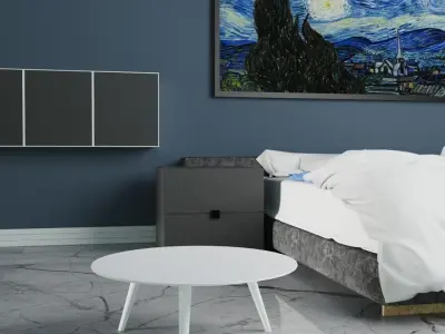 simple bedroom 3D model