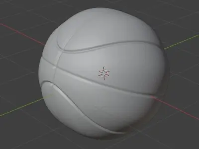 Realistic Basketball Free 3D model