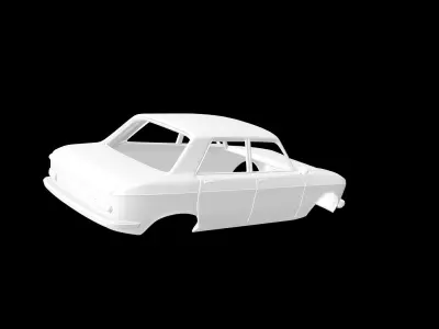 Peugeot 204 Berline  3D print model
