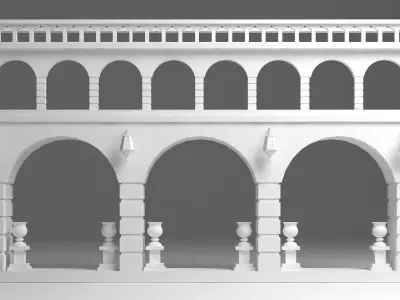 English Wall 3D model