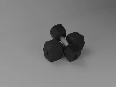 Weights dumbbell 3D model