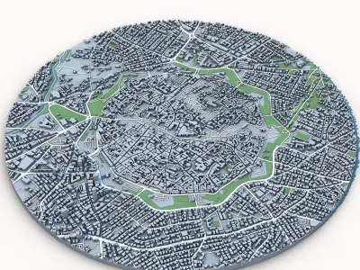 Nicosia City Cyprus 3D model