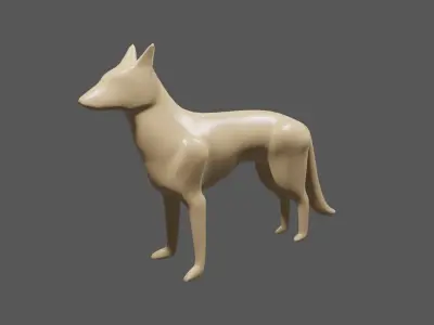 Dog - Fox - Miniature - Toy 3D print model