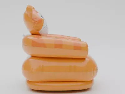 Baby Seatter Low-poly 3D model