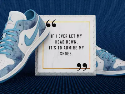 Air Jordan Low WashedDenim Shoes  Low-poly 3D model