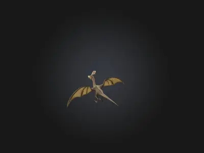 Wyvern Low-poly 3D model