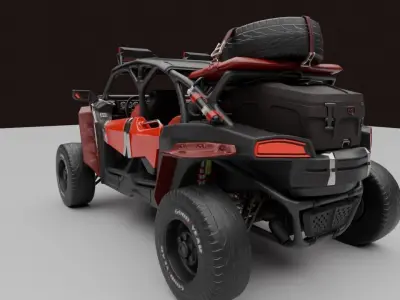  Buggy Car 111 Low-poly 3D model