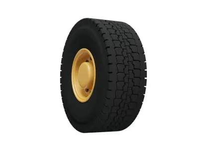 Truck tire Low-poly 3D model