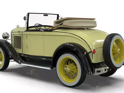 Vintage Roadster Car 1930 3D model