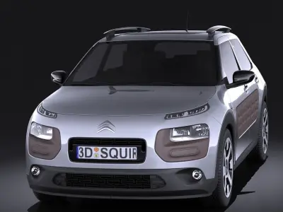 Citroen C4 Cactus 2015 VRAY 3D model