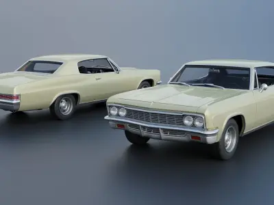 Chevrolet Caprice 1966 3D print model