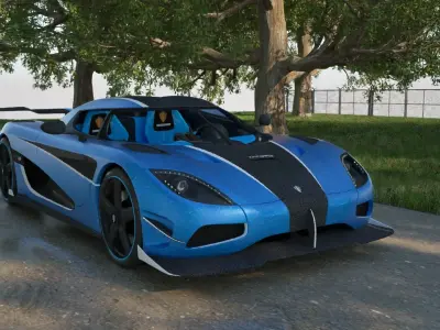 Koenigsegg Agera RS 3D model PBR