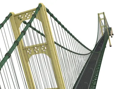 Mackinac Bridge 3D model