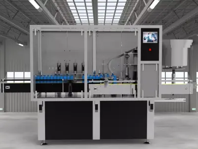 Automatic filling and capping all-in-one machine  3D model