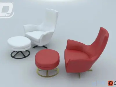 Jakrin lazy chair 3D model