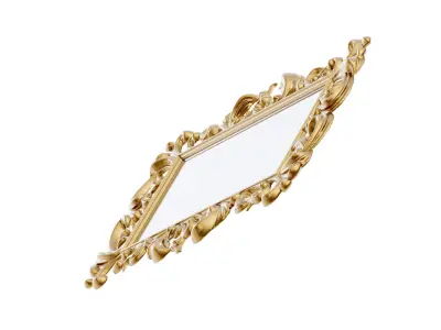 Antique Mirror Frame 3D model