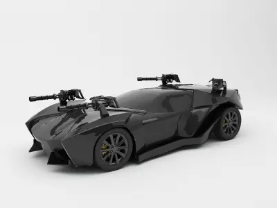 Concept Car 3D Model 3D model