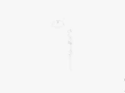 Shower - Twin - Luxury - Vivid Low-poly 3D model