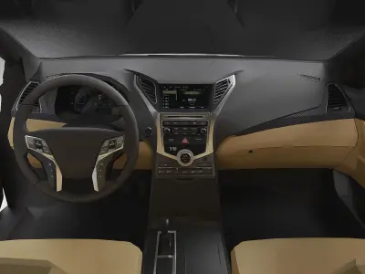 2016 Hyundai Azera LP Low-poly 3D model