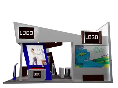 Booth Exhibition Stand a328  3D model