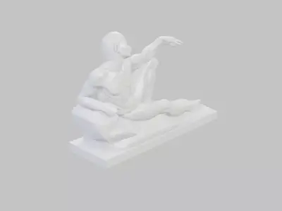 Male Historic Figure Scuplture 3D print model