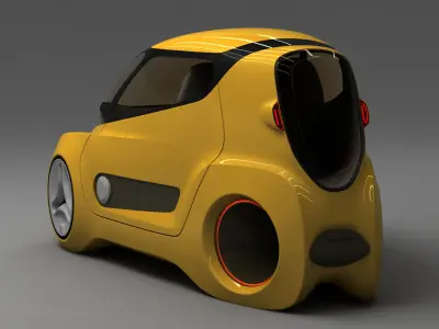 Kancil EV 5 v2 Trike Concept 2021 3D model