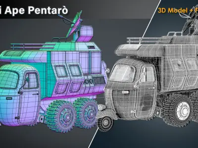 Sci Fi Ape Pentaro 3D model