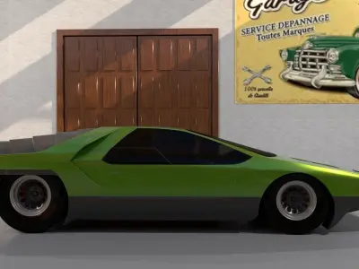 Alfa Romeo Carabo 3D model