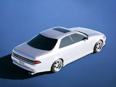 Toyota Mark II Tourer V JZX90 1993 Low-poly 3D model