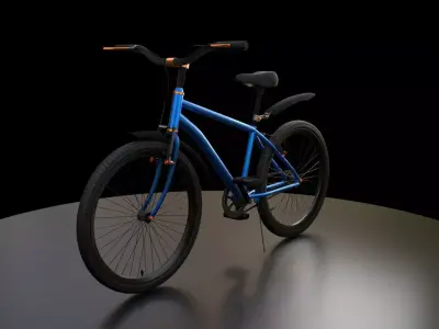 Bicycle Rig Low-poly 3D model