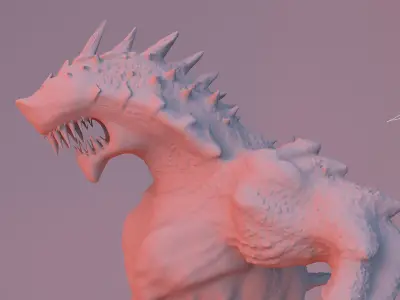 Alien  Character Low-poly 3D model Free 3D model