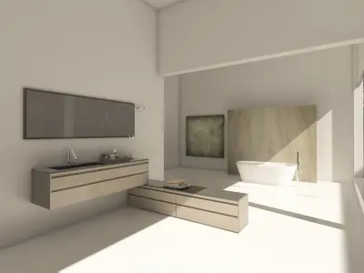 Bathroom 02 VR-ready Low-poly 3D model