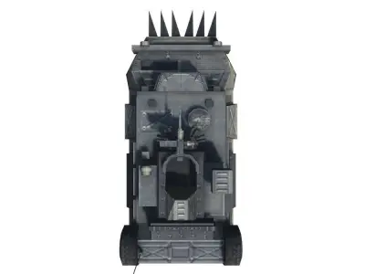 Armoured Car game-ready model Low-poly 3D model Free low-poly 3D model