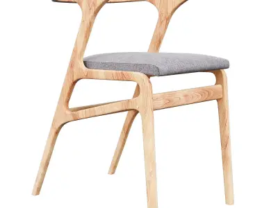 mobilfresno kira chair 3d model Low-poly 3D model