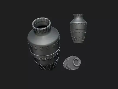 decorative vase 3D print model buy