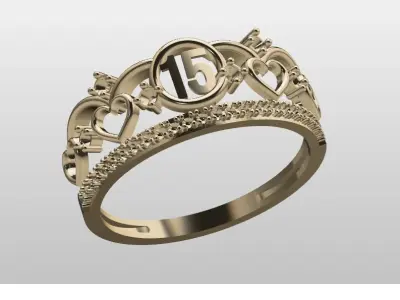 15 ring  3D model
